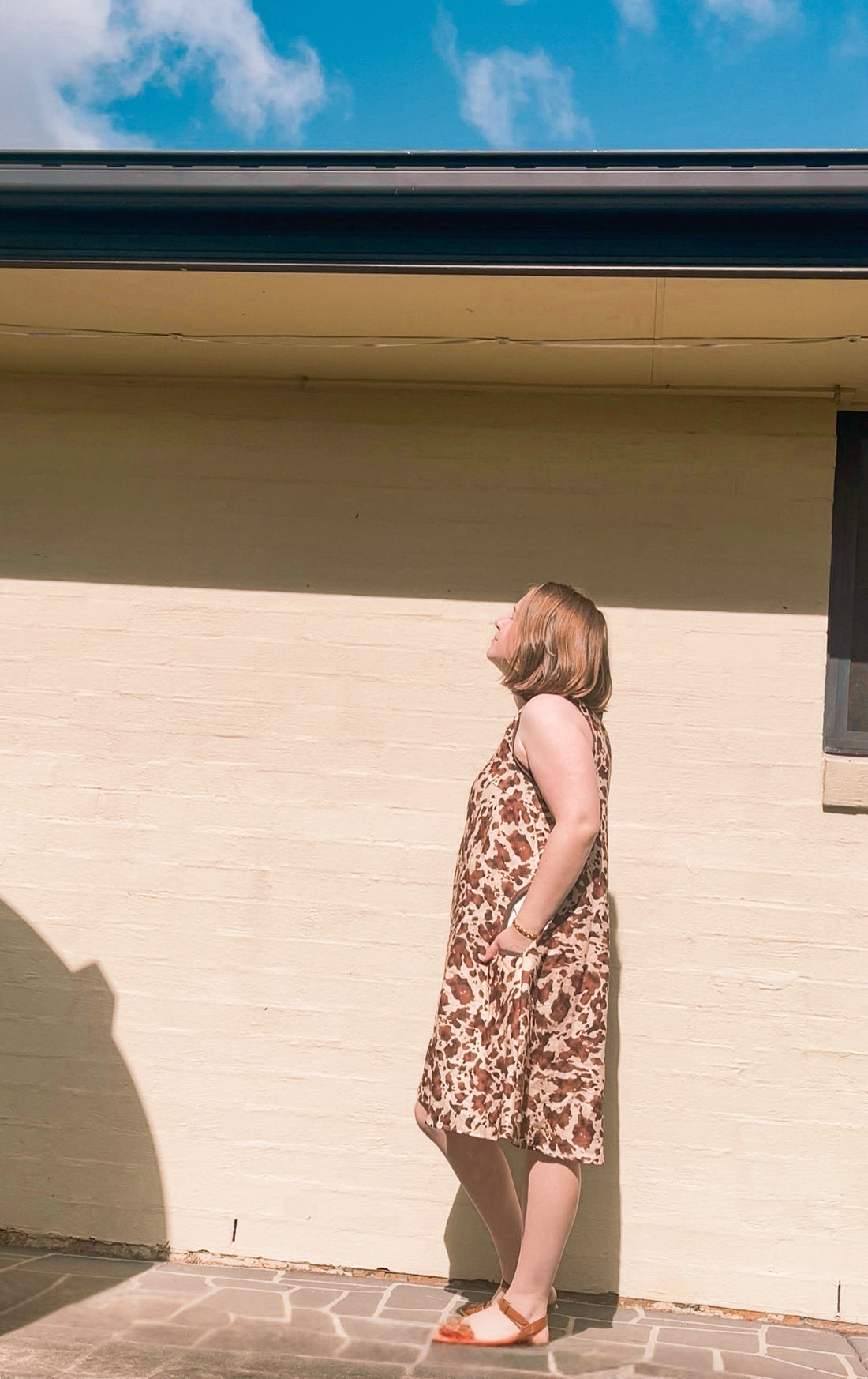 Leila Dress in Country Cocoa