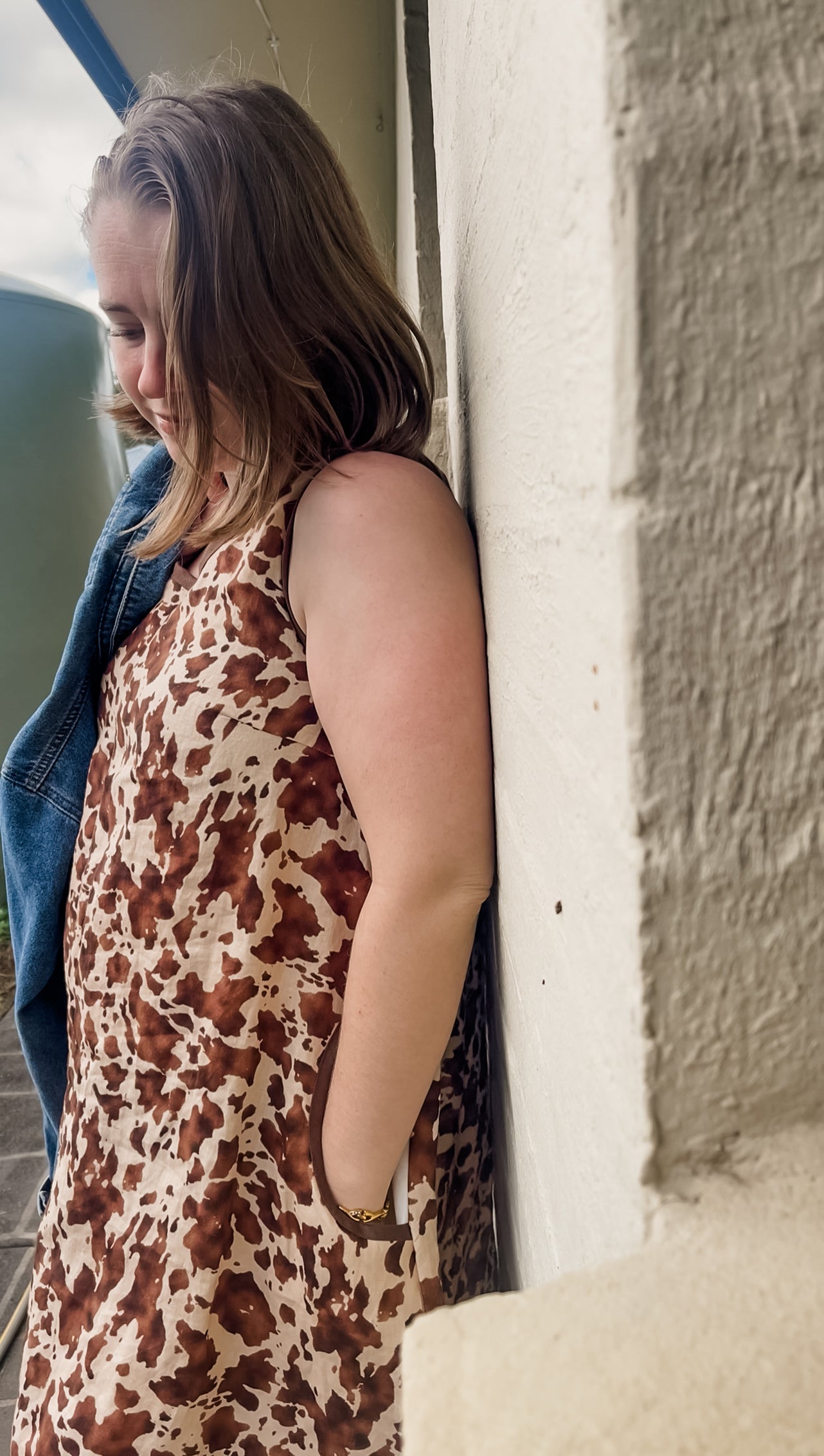 Leila Dress in Country Cocoa