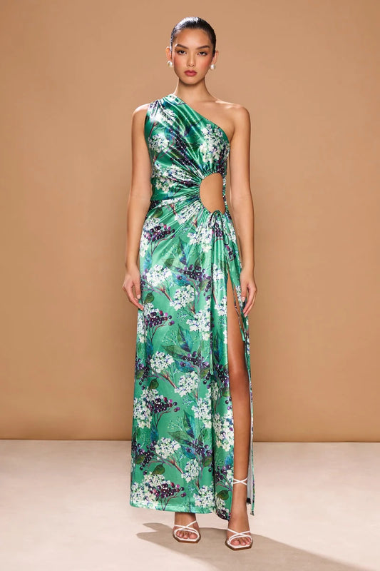 Nour Maxi Dress in Fiori de Sambuco