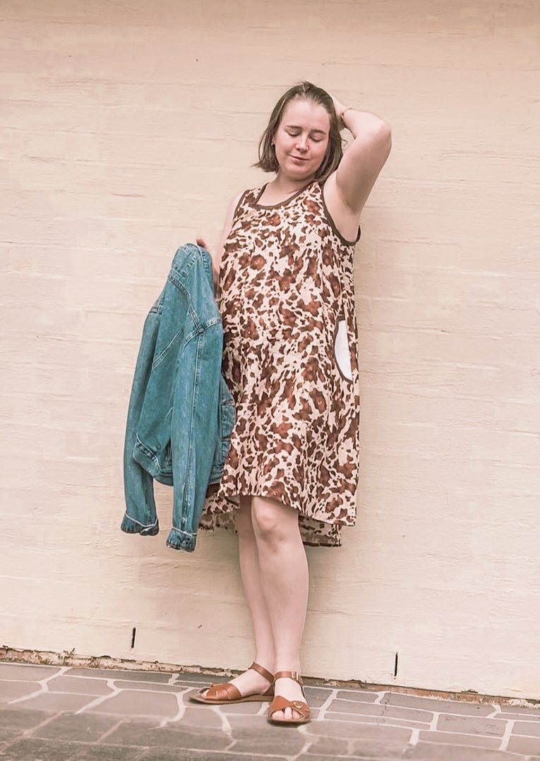 Leila Dress in Country Cocoa
