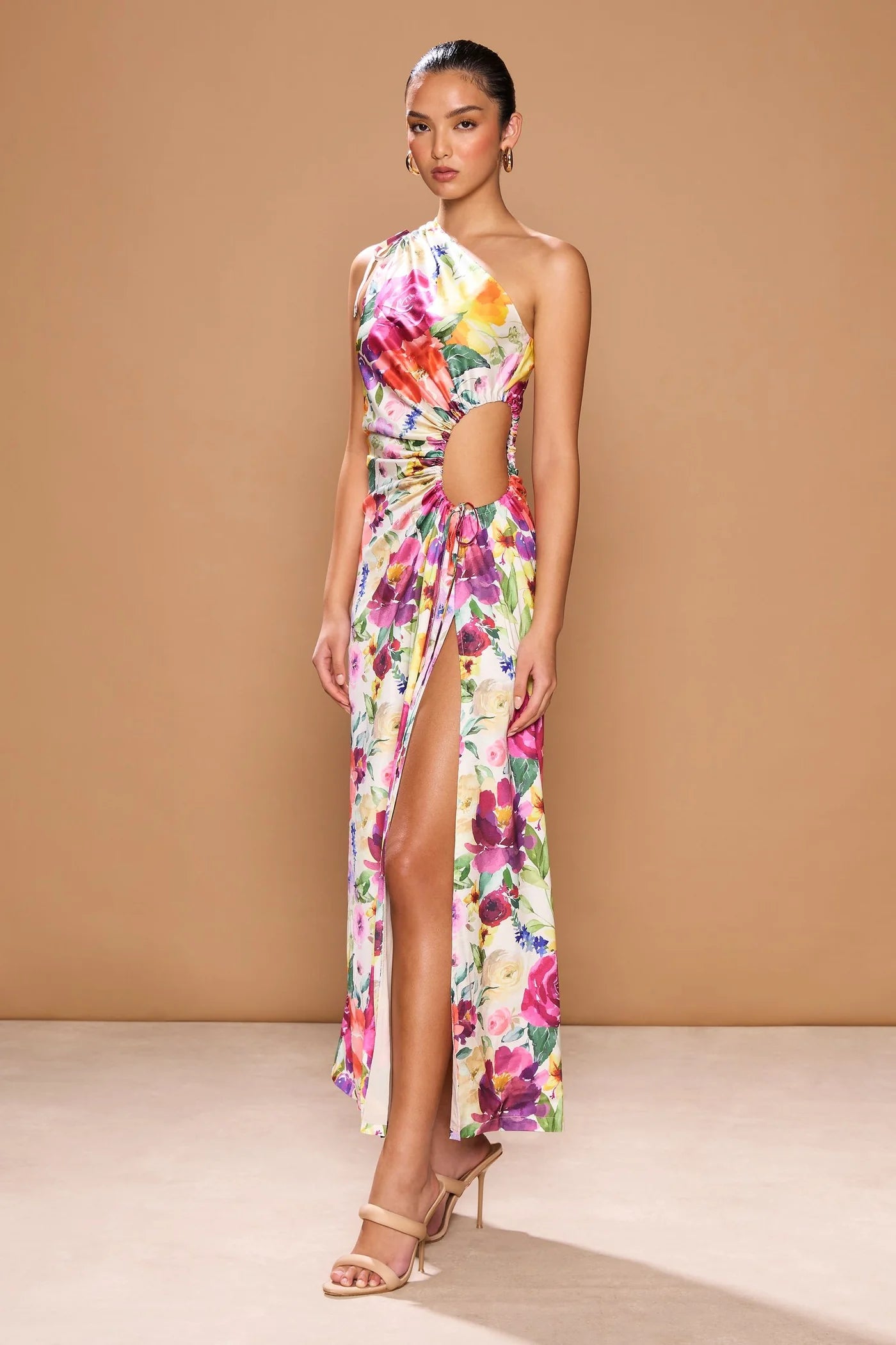 SONYA MODA Nour Midi Dress in Floreale Watercolour